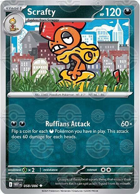 Scrafty (Poke Ball Pattern)