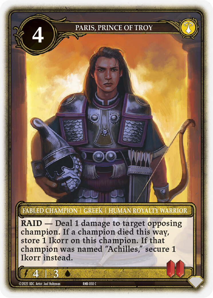Paris, Prince of Troy