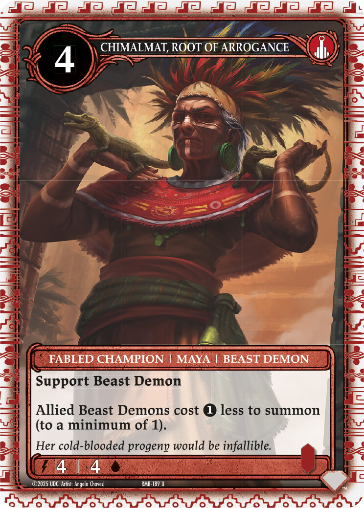 Chimalmat, Root of Arrogance