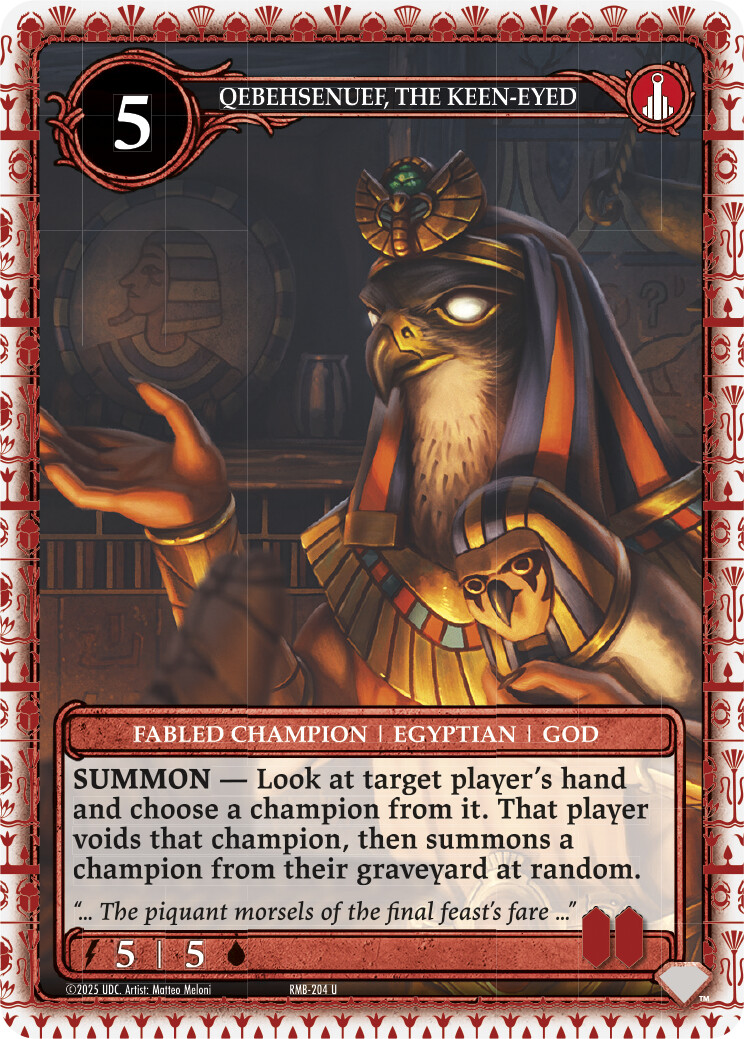 Qebehsenuef, The Keen-Eyed