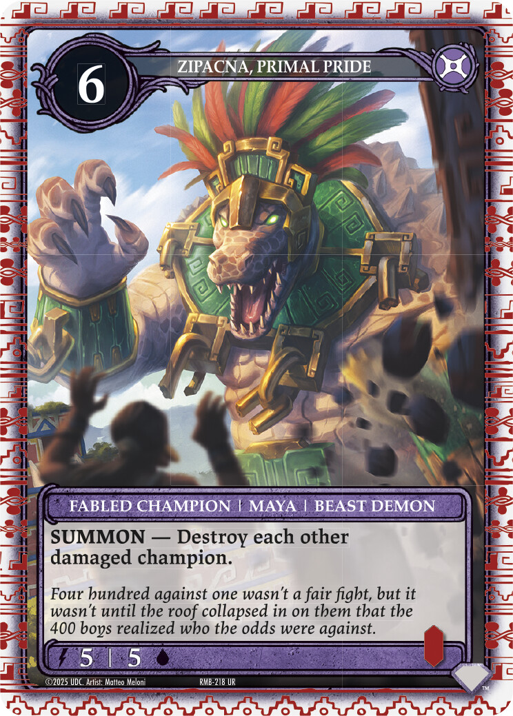 Zipacna, Primal Pride