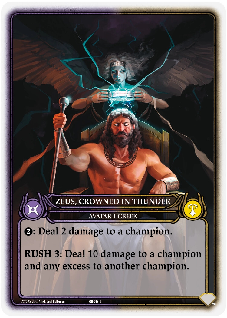 Zeus, Crowned in Thunder