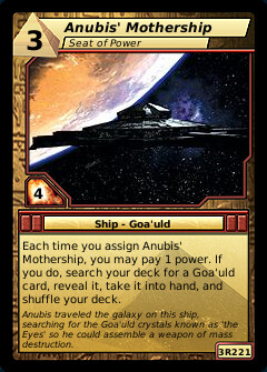 Anubis' Mothership, Seat of Power