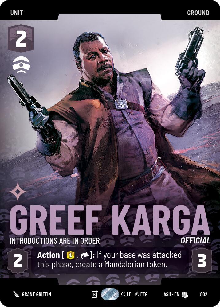 Greef Karga - Introductions are in Order (Prestige)