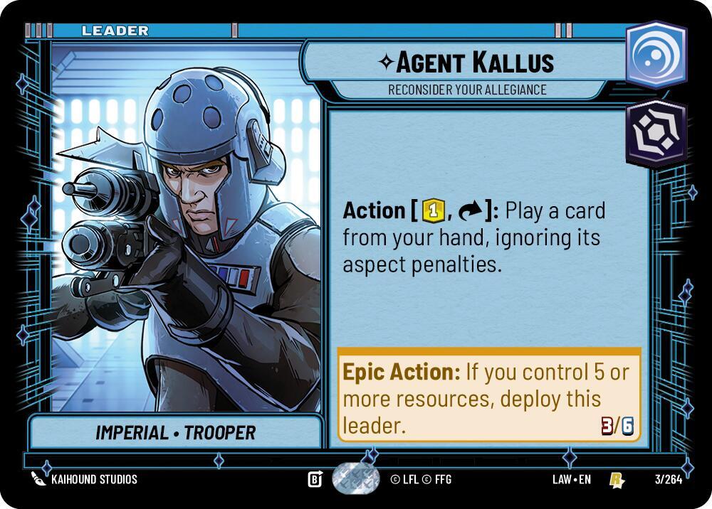Agent Kallus - Reconsider Your Allegiance Front