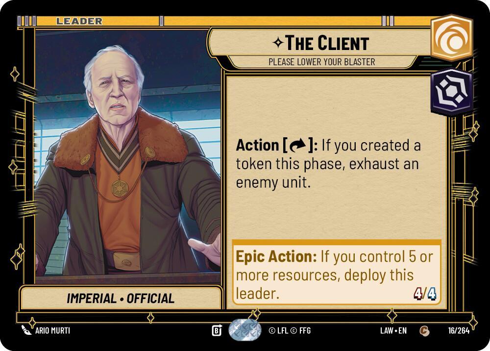 The Client - Please Lower Your Blaster Front