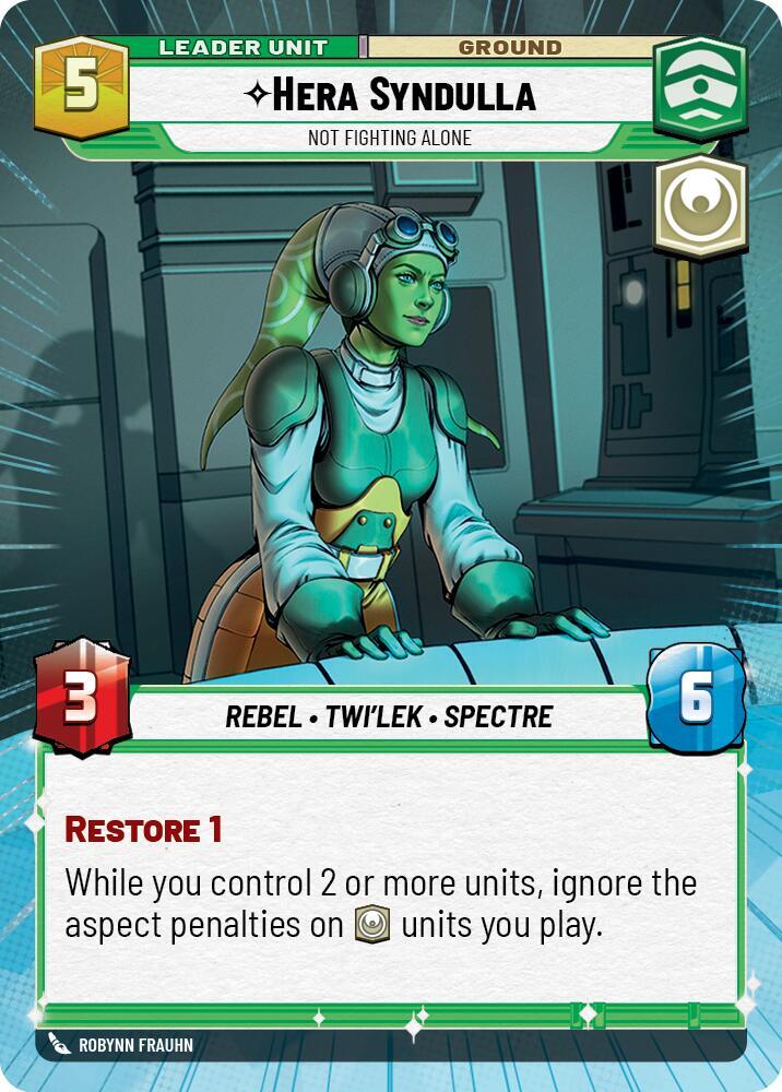 Hera Syndulla - Not Fighting Alone (Hyperspace) Back