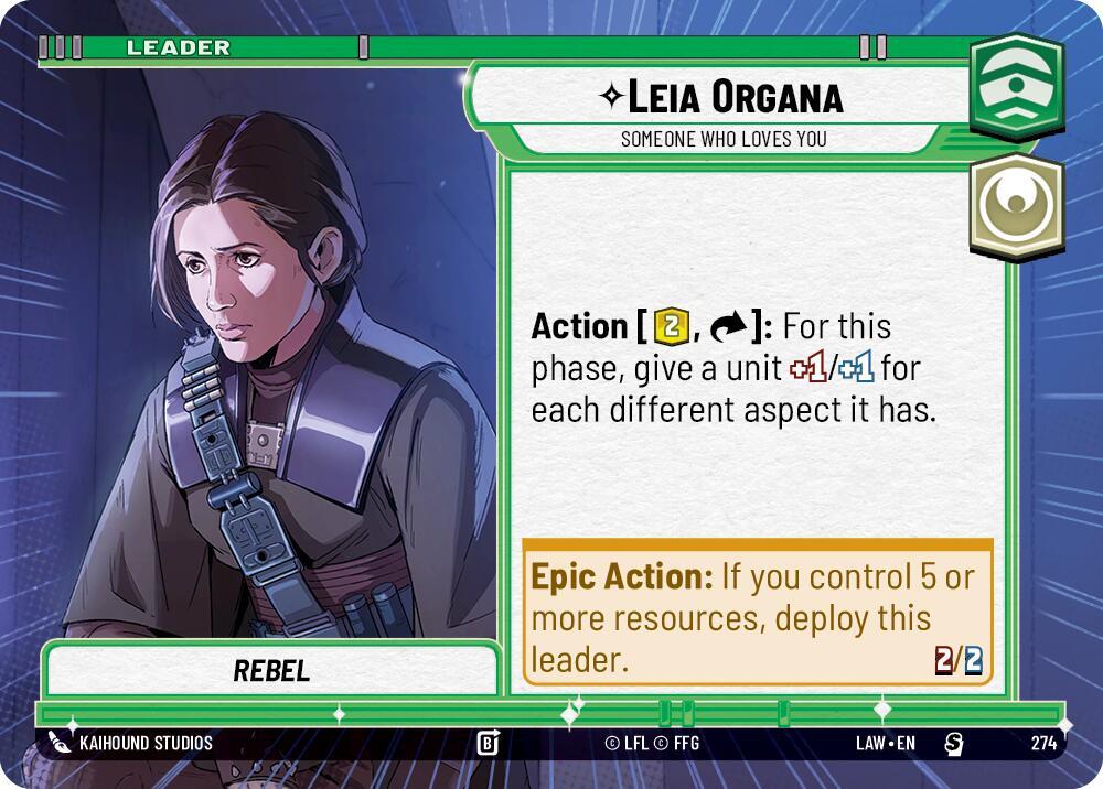Leia Organa - Someone Who Loves You (Hyperspace) Front