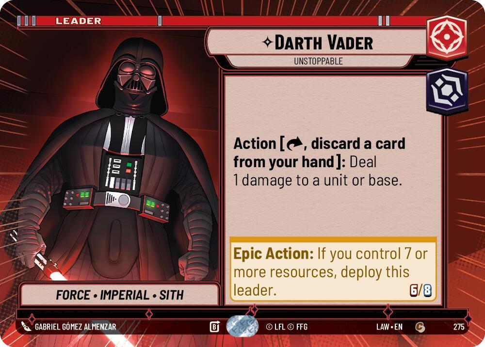Darth Vader - Unstoppable (Hyperspace) Front