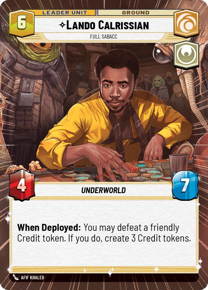 Lando Calrissian - Full Sabacc (Hyperspace) Back