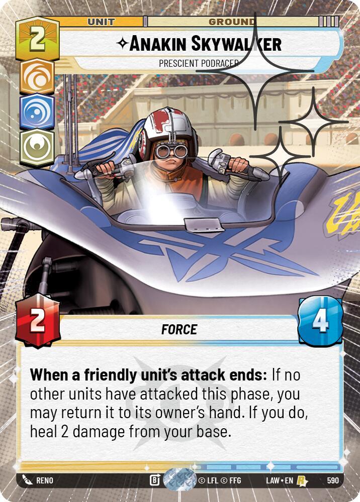 Anakin Skywalker - Prescient Podracer (Hyperspace)