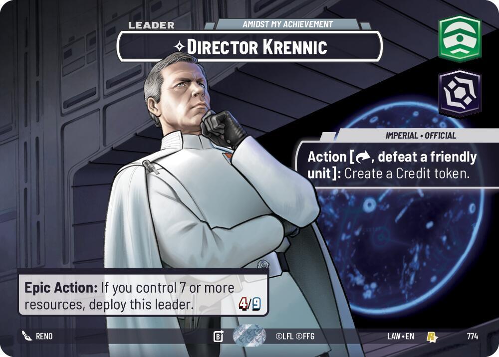 Director Krennic - Amidst My Achievement (Showcase) Front