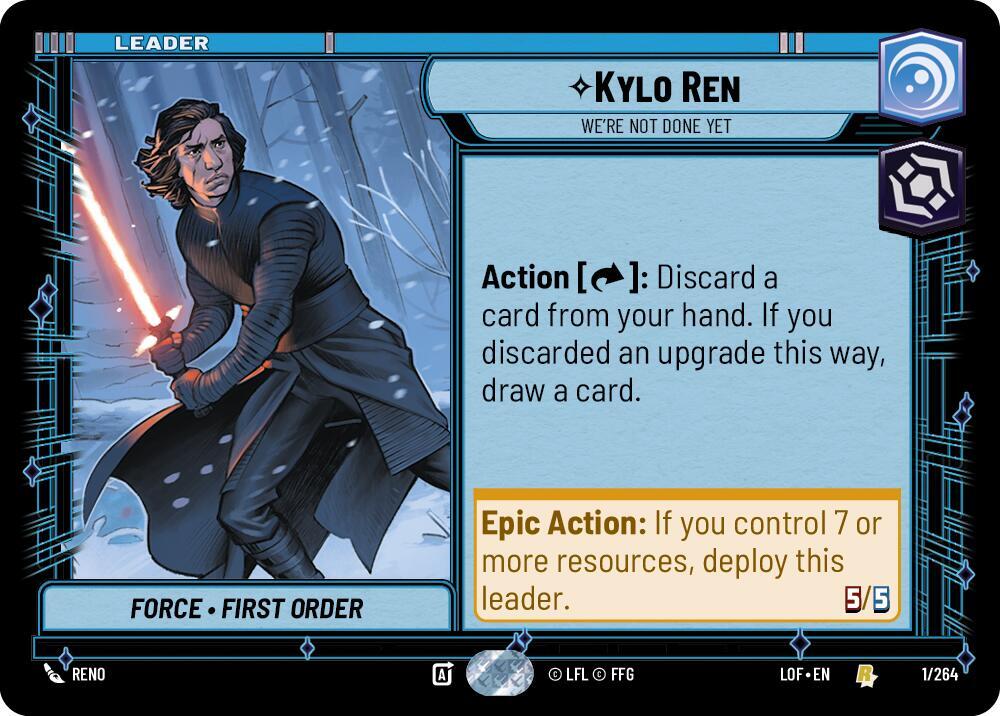 Kylo Ren - We're Not Done Yet Front
