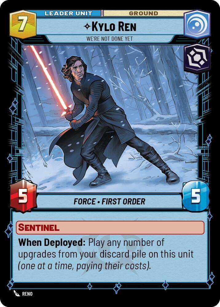 Kylo Ren - We're Not Done Yet Back