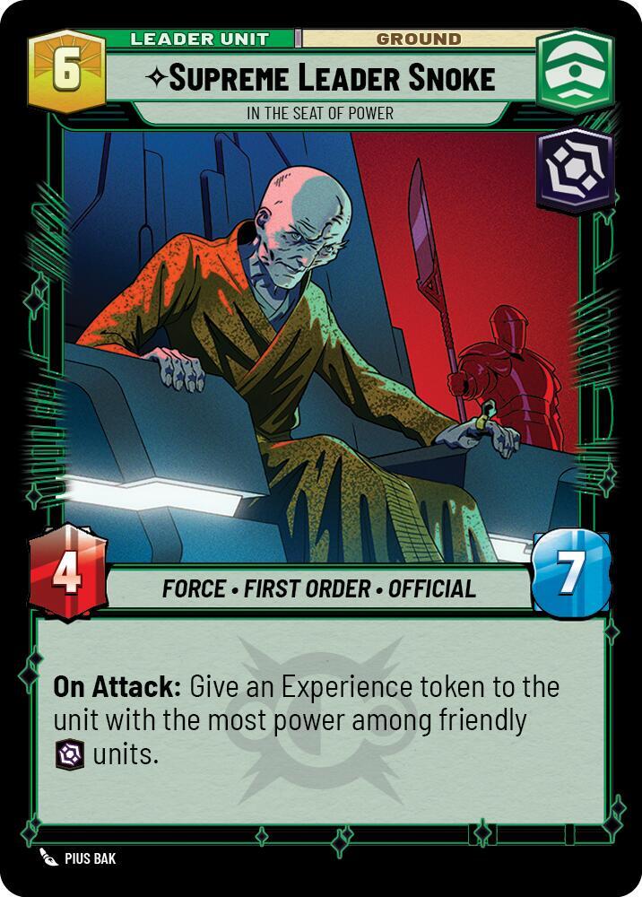 Supreme Leader Snoke - In the Seat of Power Back