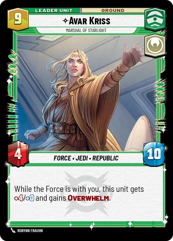 Avar Kriss - Marshal of Starlight Back