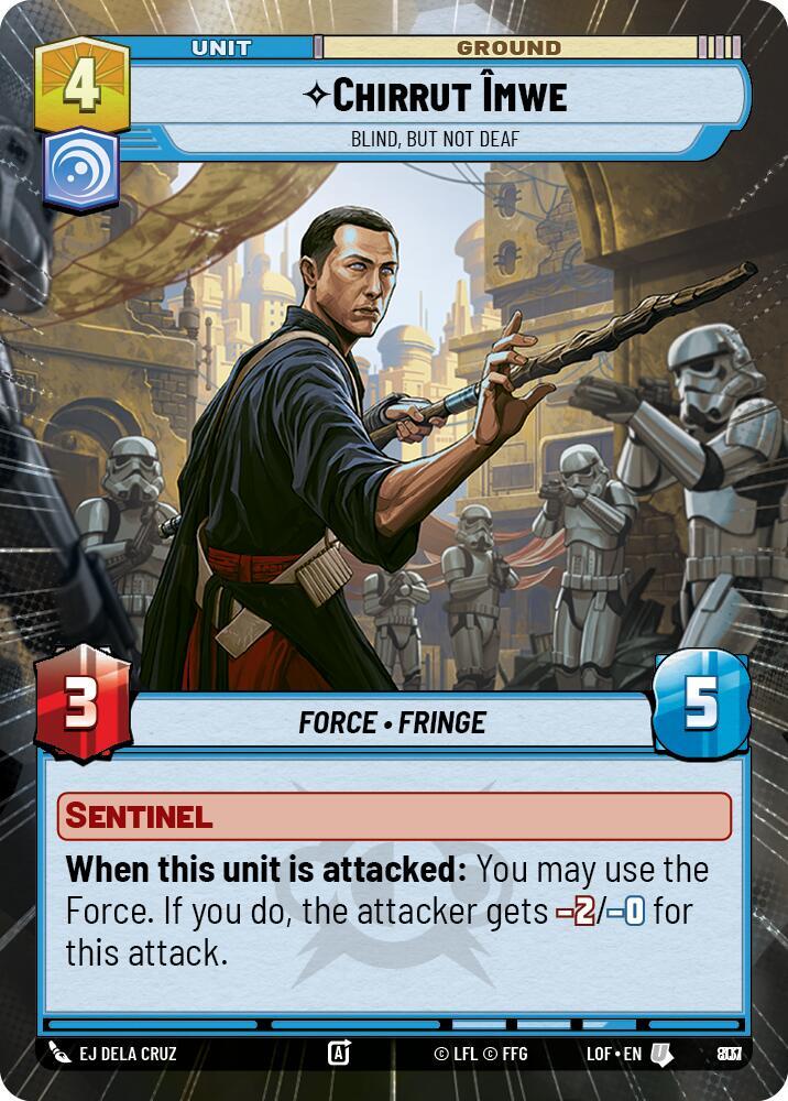 Chirrut Imwe - Blind, but not Deaf (Hyperspace Foil)