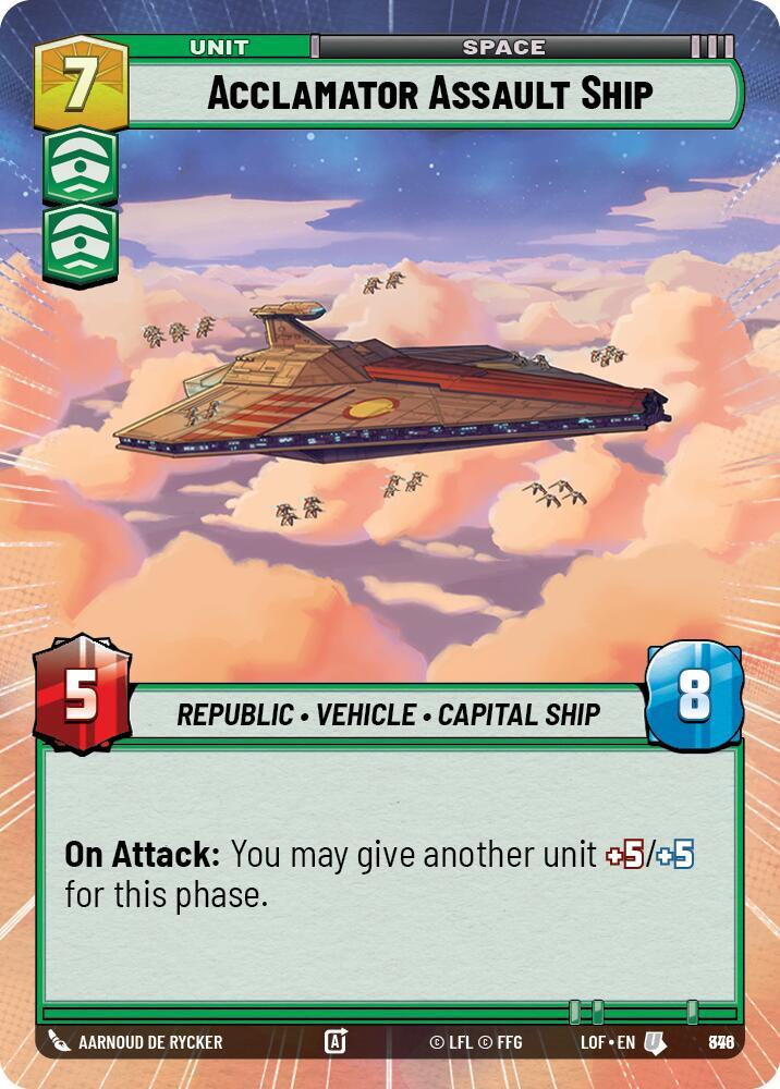 Acclamator Assault Ship (Hyperspace Foil)