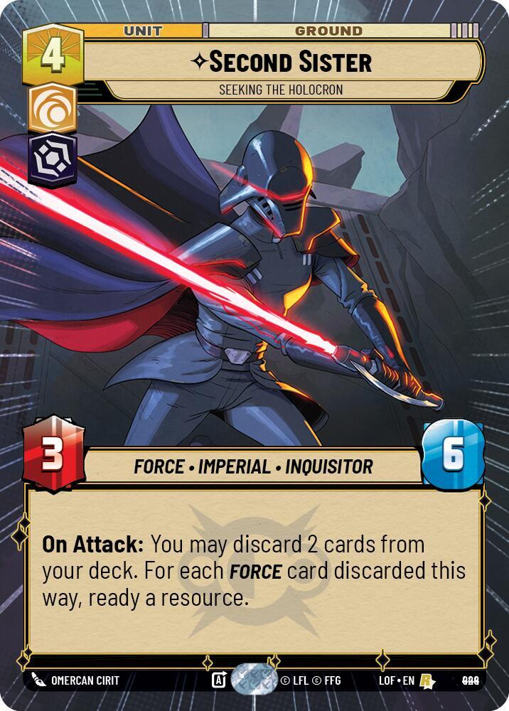 Second Sister - Seeking the Holocron (Hyperspace Foil)