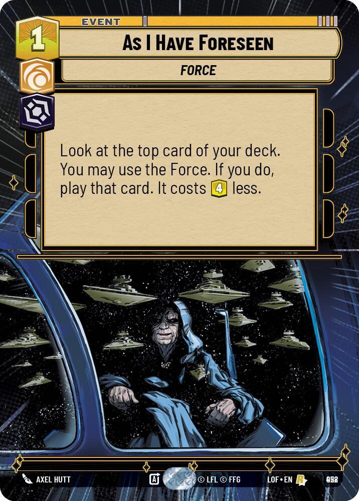 As I Have Foreseen (Hyperspace Foil)