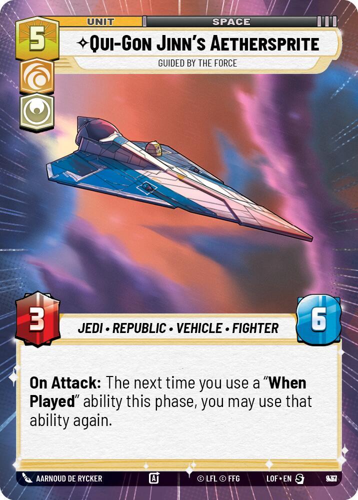 Qui-Gon Jinn's Aethersprite - Guided by the Force (Hyperspace Foil)