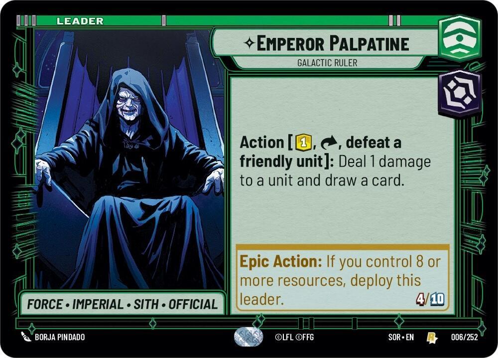 Emperor Palpatine - Galactic Ruler Front