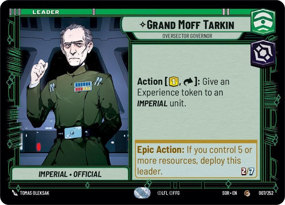 Grand Moff Tarkin - Oversector Governor Front