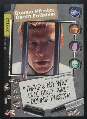 Donnie Pfaster, Death Fetishist
