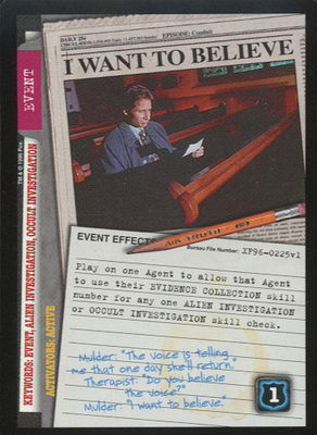 I Want To Believe