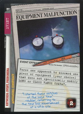 Equipment Malfunction